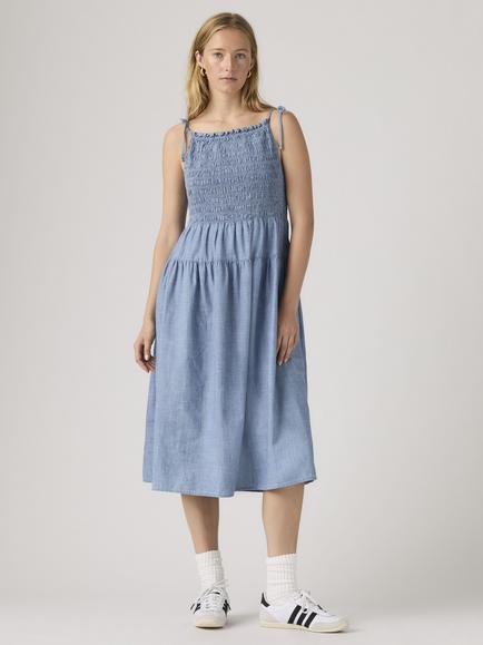 Levi's Monaco Denim Midi Dress, Breezy Blues, Breezy Blues