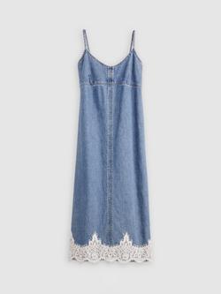 Levi's 90's Lace Trim Denim Slip Dress, Slipped My Mind - view 2, Slipped My Mind