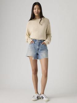Levi's Ribcage Mid Rise Denim Shorts, Blow My Mind, Blow My Mind