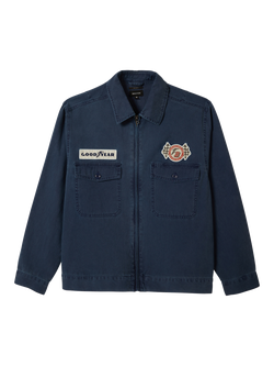 Brixton Goodyear Jacket, Washed Navy, Washed Navy