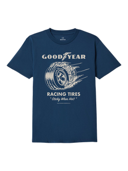 Brixton Goodyear Cheater T-Shirt, Navy, Navy