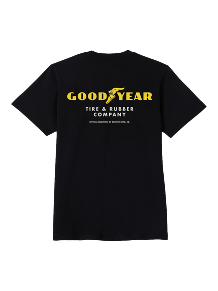Brixton Goodyear Service Pocket Cotton T-Shirt, Black - view 2, Black