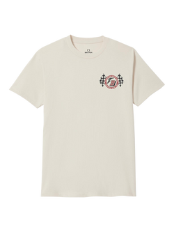 Brixton Goodyear Speedway T-Shirt, Cream, Cream