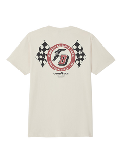 Brixton Goodyear Speedway T-Shirt, Cream - view 2, Cream