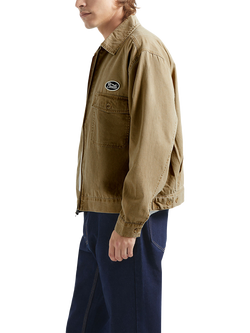 Brixton Trademark Cotton Garage Jacket, Washed Khaki - view 2, Washed Khaki