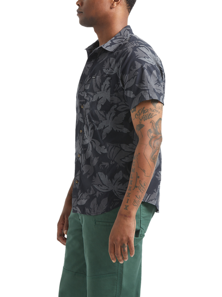 Brixton Charter Print Shirt, Black/Trooper/Grey - view 2, Black/Trooper/Grey