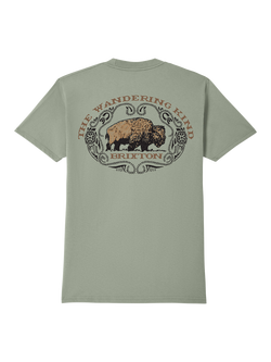 Brixton Coba Graphic T-Shirt, Desert Green - view 2, Desert Green