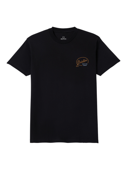 Brixton Gallatin T-Shirt, Black, Black