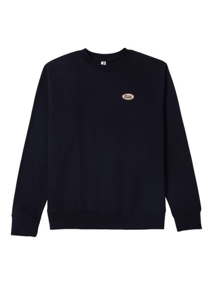 Brixton Parson Patch Crew Neck Sweatshirt, Classic Navy, Classic Navy