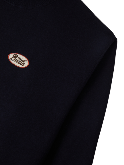 Brixton Parson Patch Crew Neck Sweatshirt, Classic Navy - view 2, Classic Navy