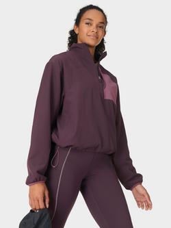 Sweaty Betty Warm Up Performance 1/2 Zip Fleece, Neptune Purple - view 2, Neptune Purple
