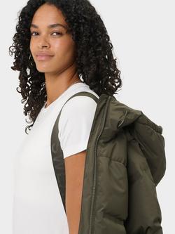 Sweaty Betty Nimbus Longline Waterproof Puffer Coat - view 2, Nori Green