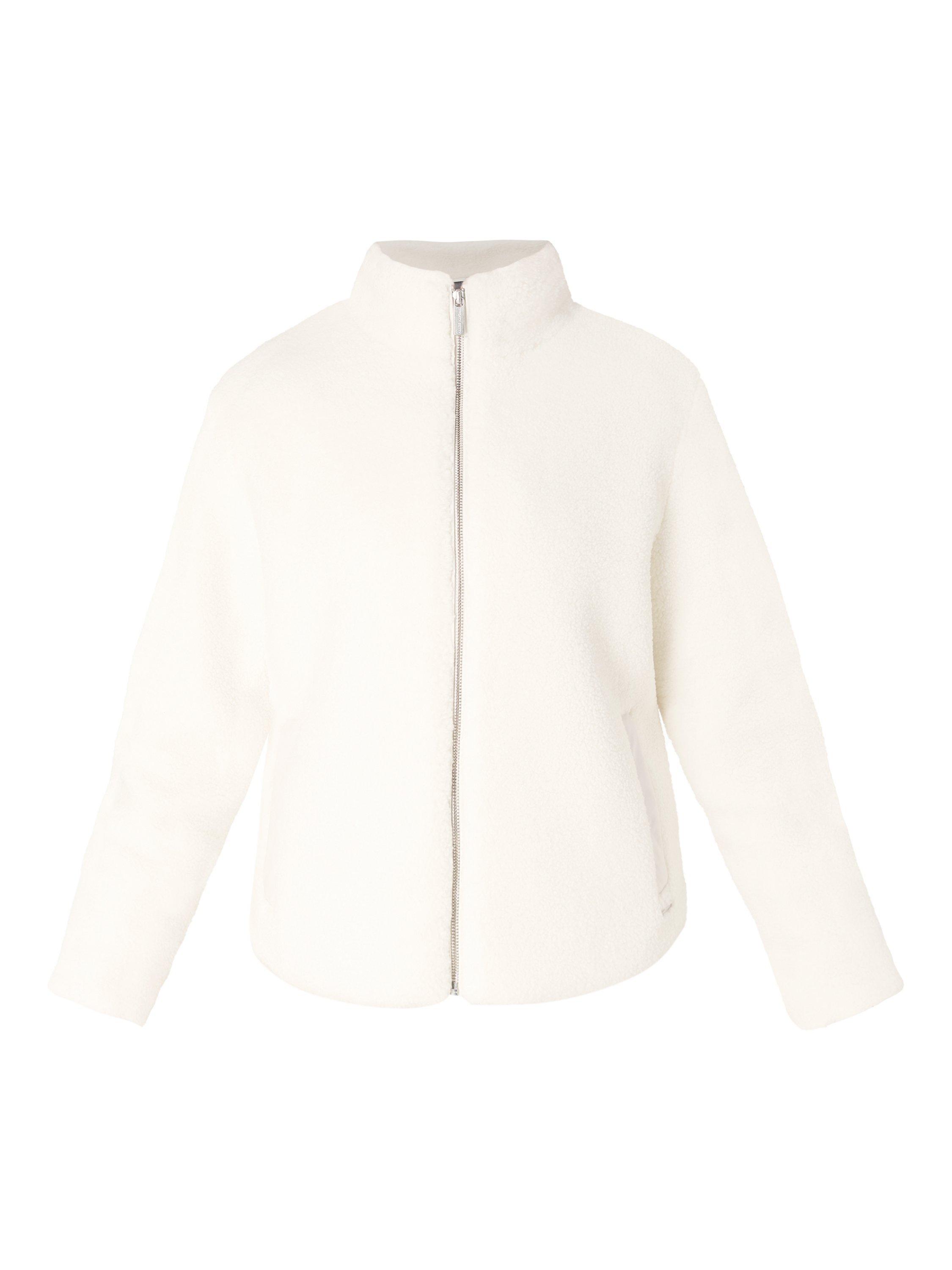 Product image 3 of 7, which shows Sweaty Betty Navigate Sherpa Jacket, Studio White, XL
