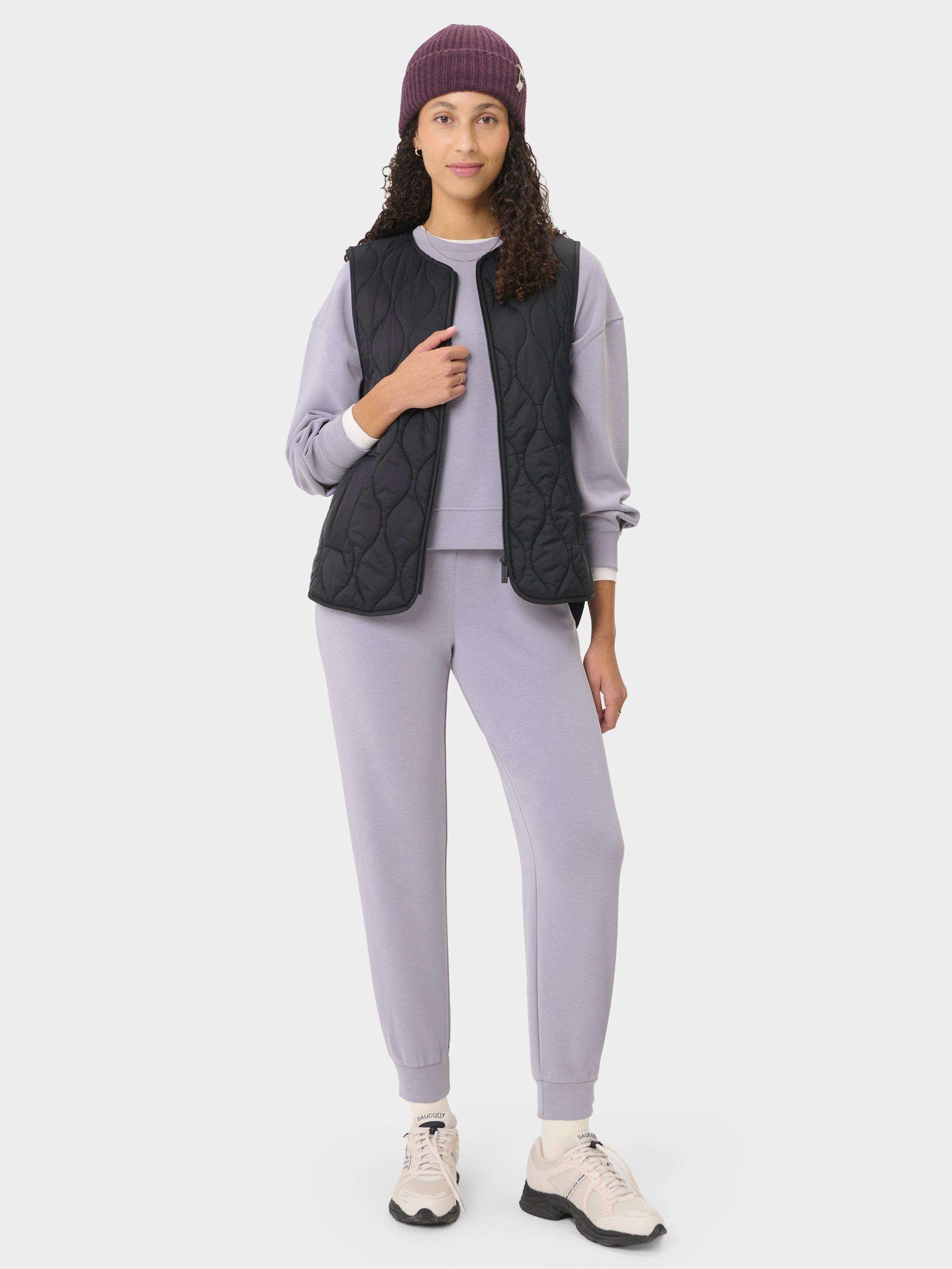 Product image 3 of 7, which shows Sweaty Betty Sand Wash CloudWeight Sweatshirt, Stellar Purple, XS