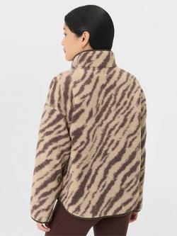 Sweaty Betty Plush Half Zip Fleece, Beige/Brown - view 2, Beige/Brown