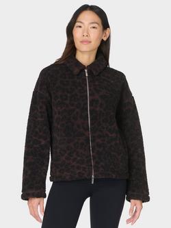 Sweaty Betty Plush Collared Fleece, Brown, Brown