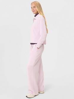 Sweaty Betty Sand Wash 1/2 Zip Cropped Sweatshirt, Frost Pink - view 2, Frost Pink