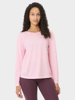 Sweaty Betty Soft Flow Strappy Back Boxy Long Sleeve Top, Nerine Pink, Nerine Pink