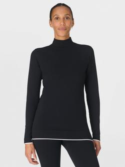 Sweaty Betty Modal High Neck Base Layer Top, Black, Black