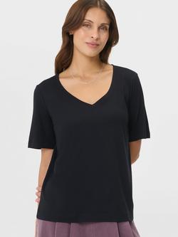 Sweaty Betty Essential V-Neck T-Shirt, Black - view 2, Black