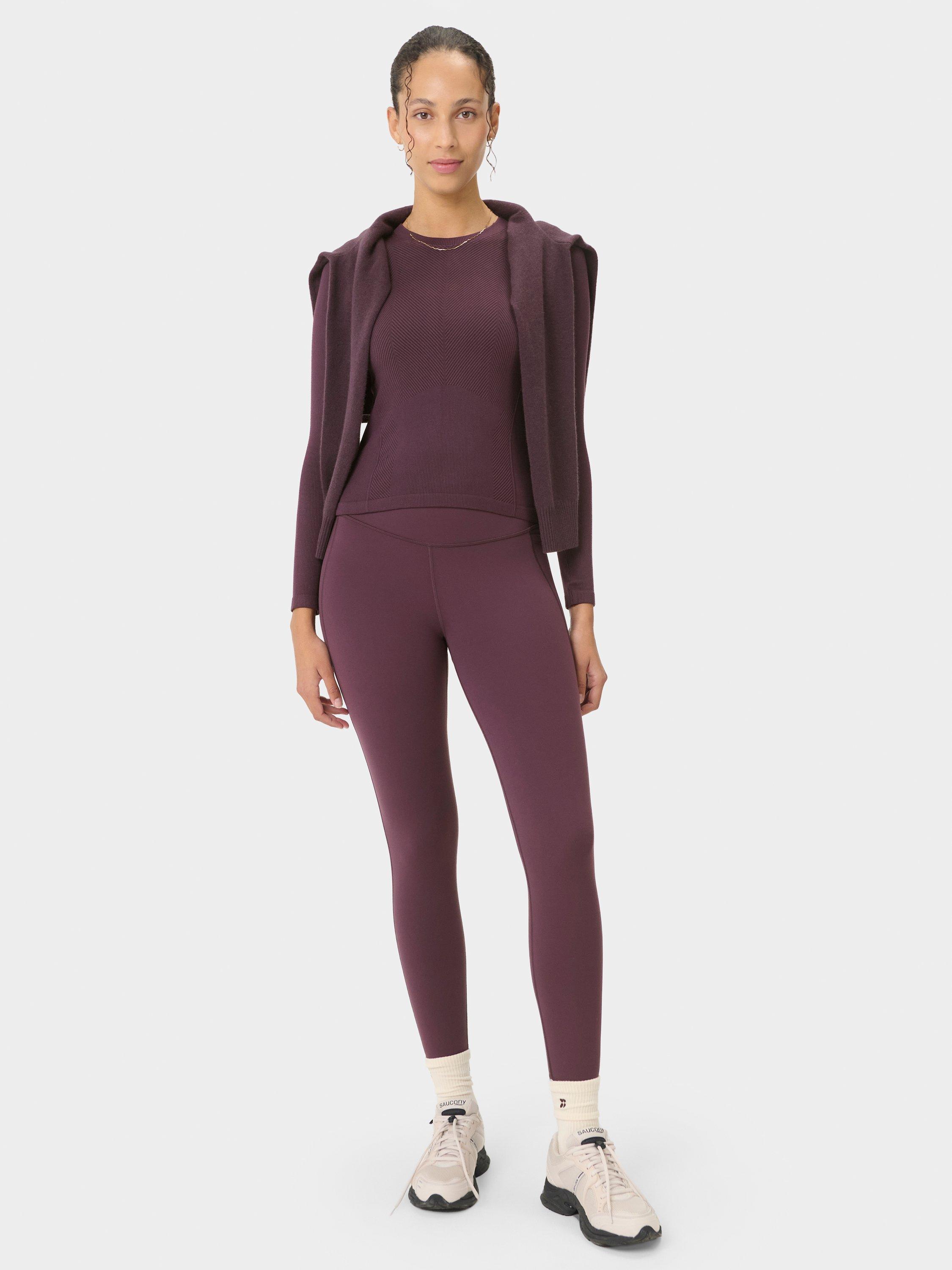 Sweaty Betty Mindful Flex Long Sleeve Top, Neptune Purple