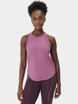 Sweaty Betty Breathe Easy Mesh Run Tank Top, Argyle Purple