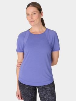 Sweaty Betty Breathe Easy Mesh T-Shirt, Aura Blue