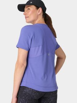 Sweaty Betty Breathe Easy Mesh T-Shirt - view 2, Aura Blue
