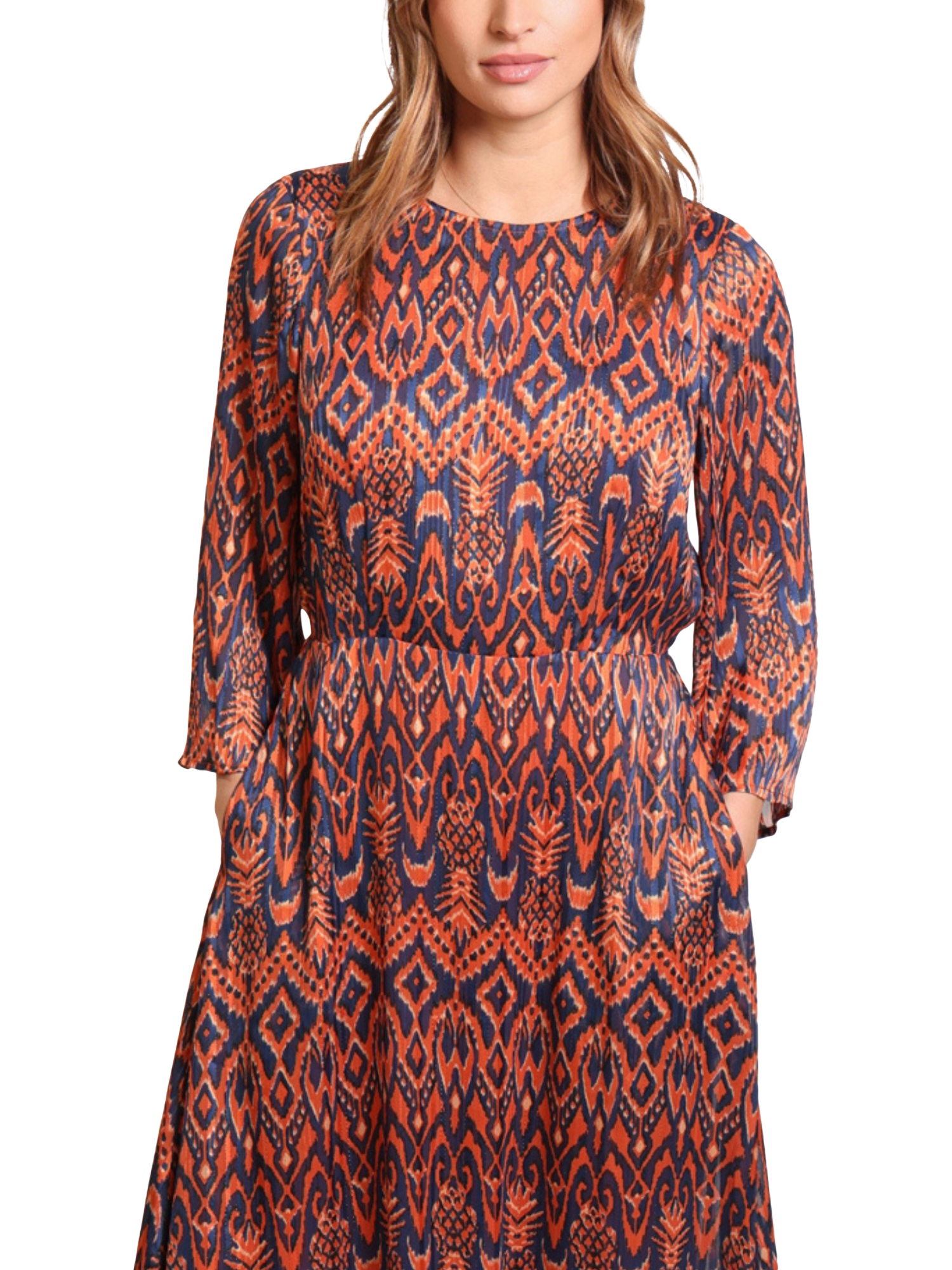 Product image 4 of 5, which shows Traffic People Millie Boho Maxi Dress, Rust, XS
