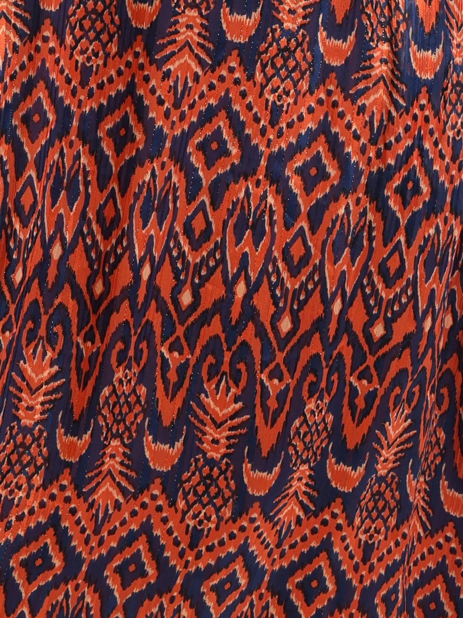 Product image 5 of 5, which shows Traffic People Millie Boho Maxi Dress, Rust, XS