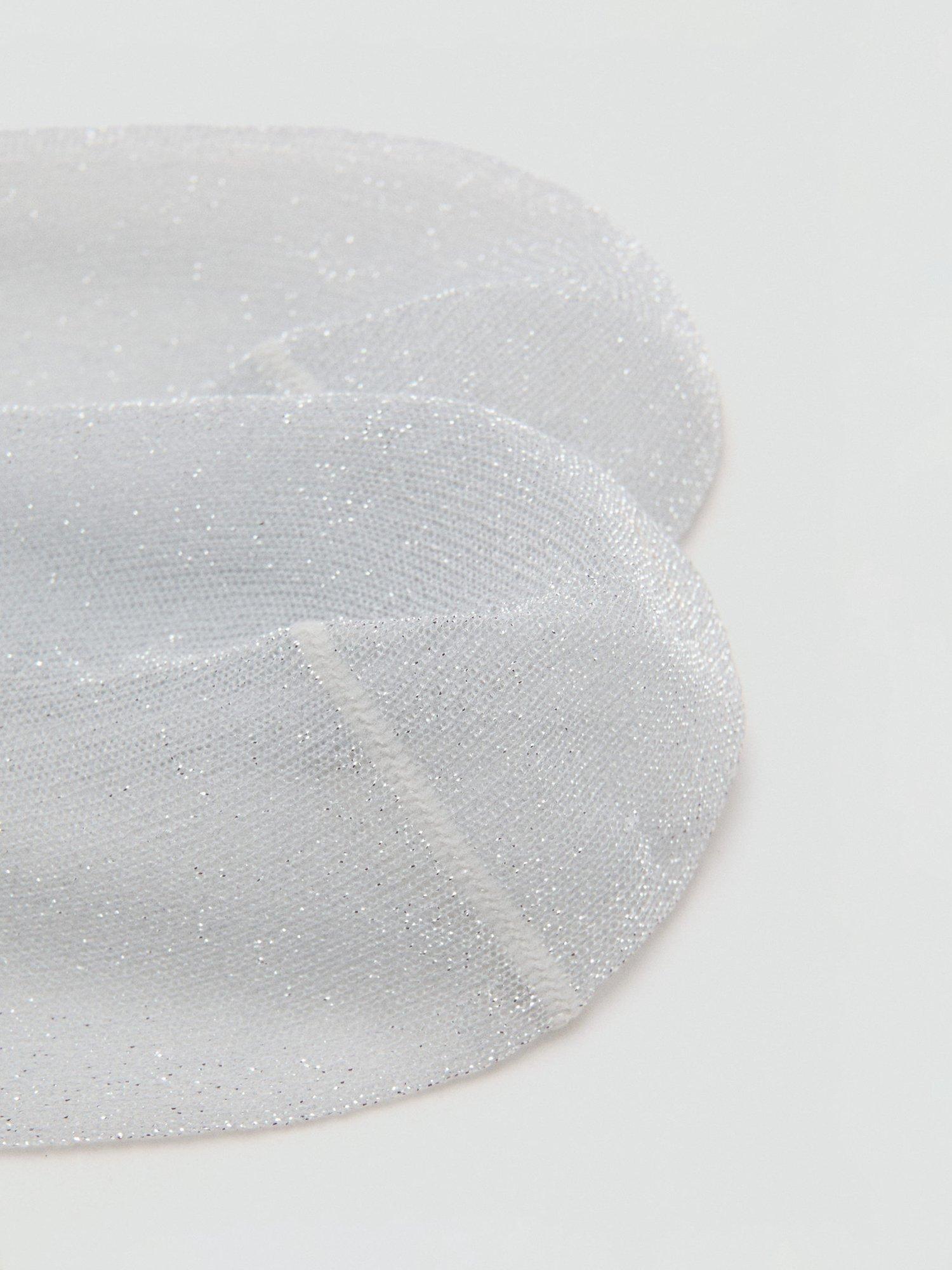 Product image 3 of 4, which shows Mango Lila Embellished Socks, Grey, One Size