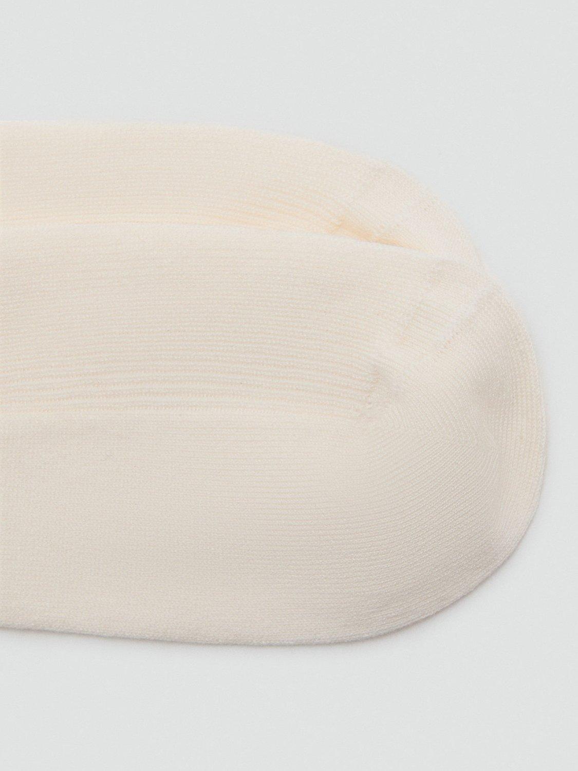 Product image 2 of 3, which shows Mango Velol Ribbed Socks, Light Beige, One Size