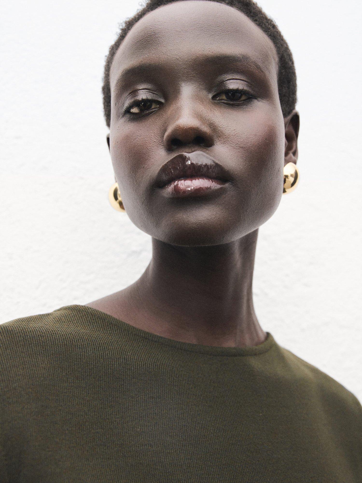 Product image 6 of 8, which shows Mango Basilea Sleeveless Dress, Beige/Khaki, 6