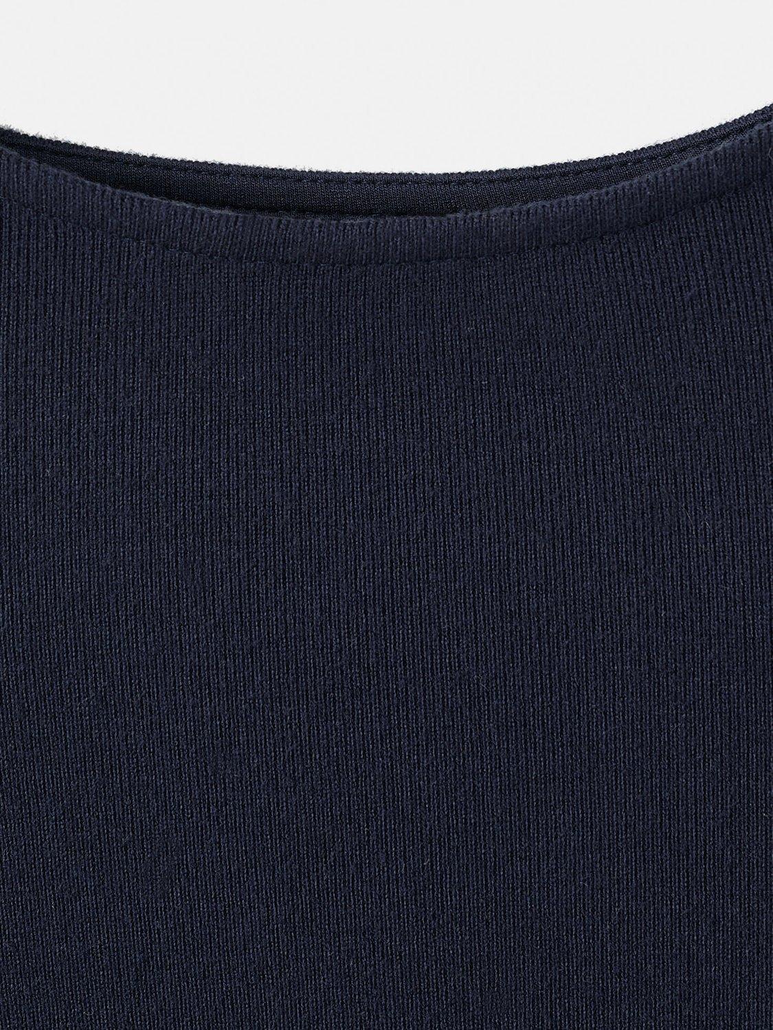 Product image 8 of 8, which shows Mango Basilea Sleeveless Dress, Navy, 10