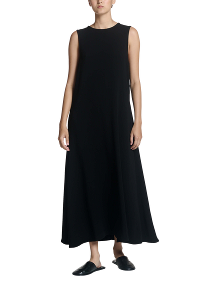 ASCENO Siena Sleeveless Maxi Dress, Black, Black