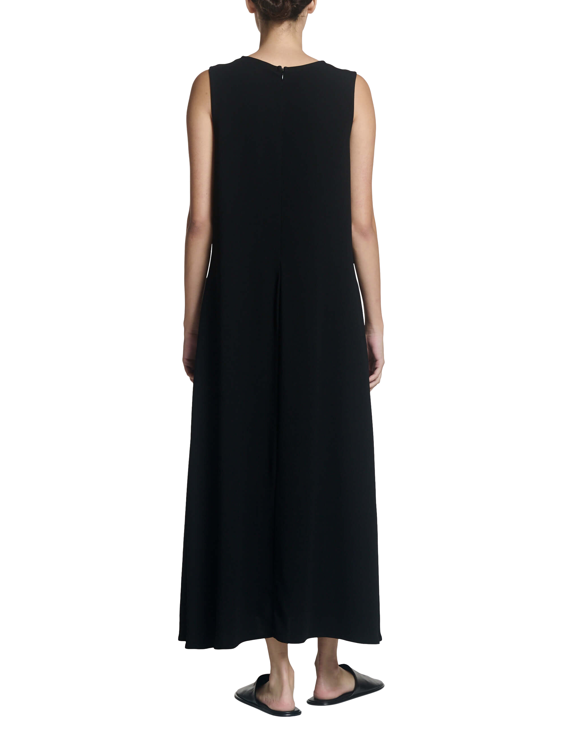 Product image 5 of 9, which shows ASCENO Siena Sleeveless Maxi Dress, Black, XS