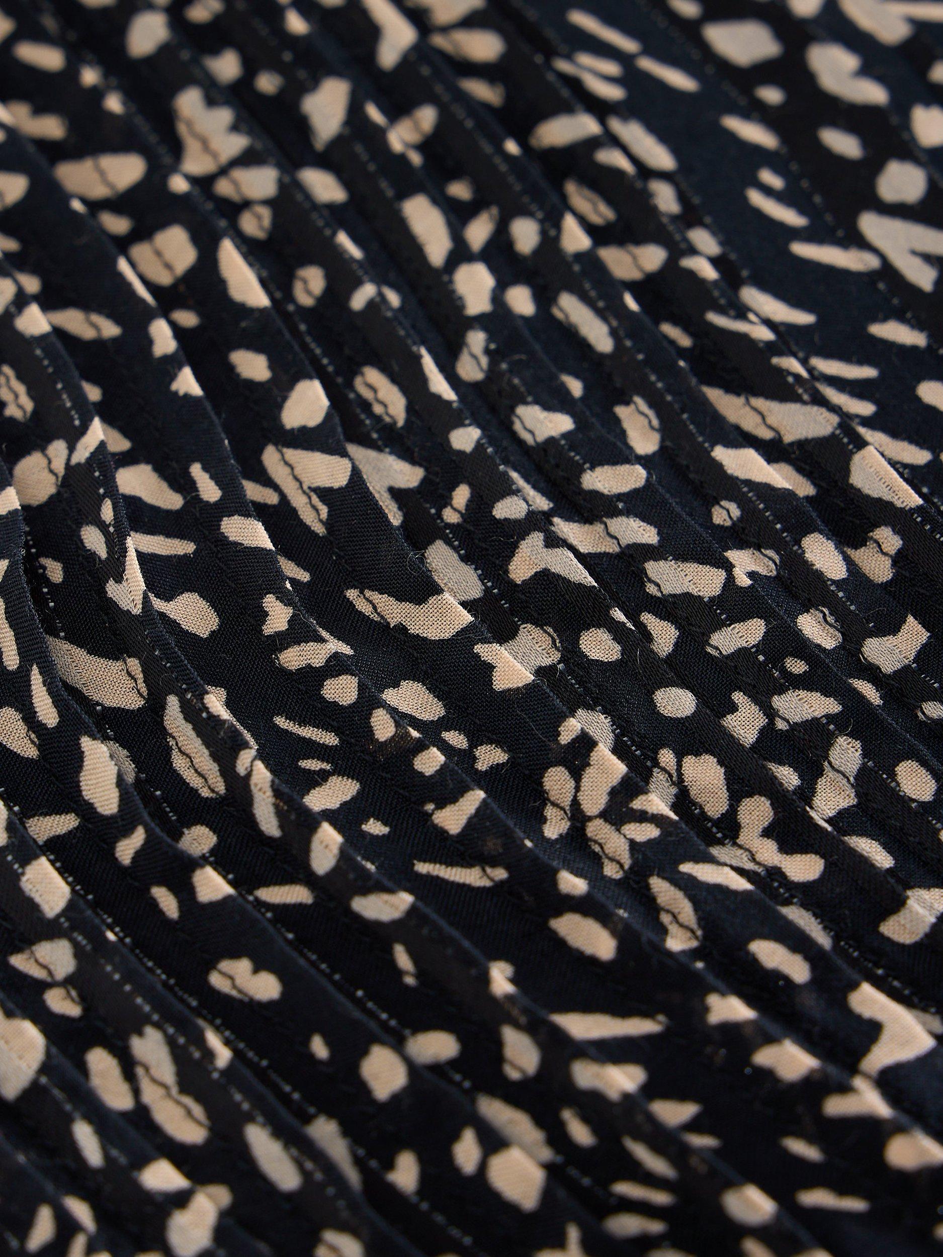 Product image 6 of 6, which shows White Stuff Amelie Metallic Dress, Black/Multi, 6