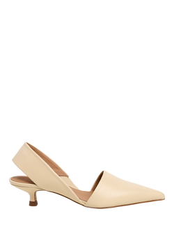 Flattered Ninni Leather Slingback Sandals, Crema, Crema