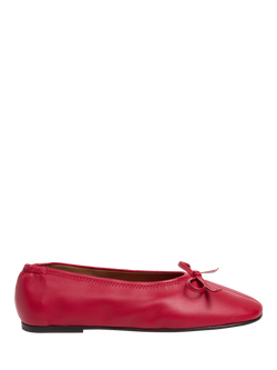Flattered Blaise Leather Pumps, Cherry, Cherry