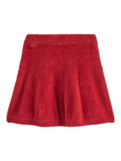 Lindex Kids' Fluffy Flared Skirt, Dark Dusty Red, Dark Dusty Red