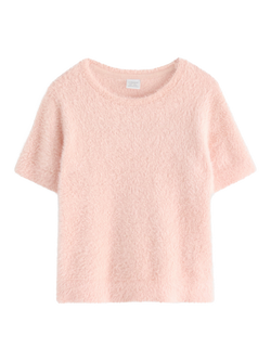 Lindex Kids' Short Sleeve Cotton T-Shirt, Light Dusty Pink