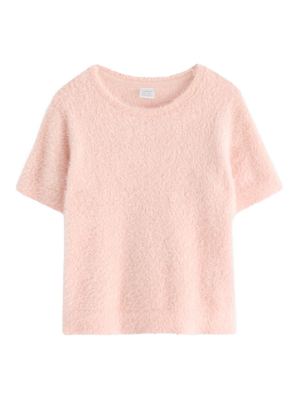 Lindex Kids' Short Sleeve Cotton T-Shirt, Light Dusty Pink