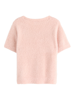 Lindex Kids' Short Sleeve Cotton T-Shirt - view 2, Light Dusty Pink