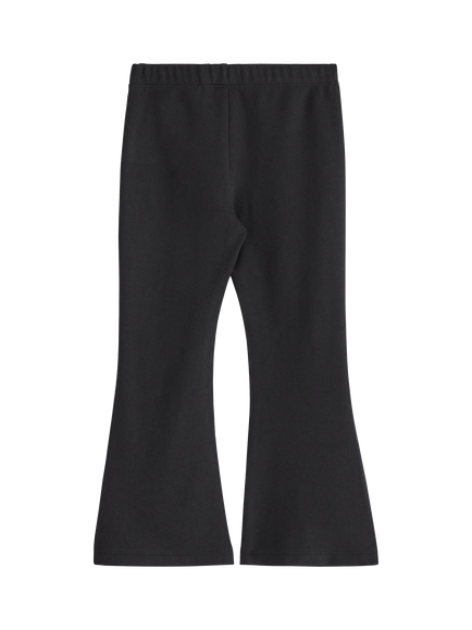 Lindex Kids' Sequin Trim Stretch Trousers, Black - view 2, Black