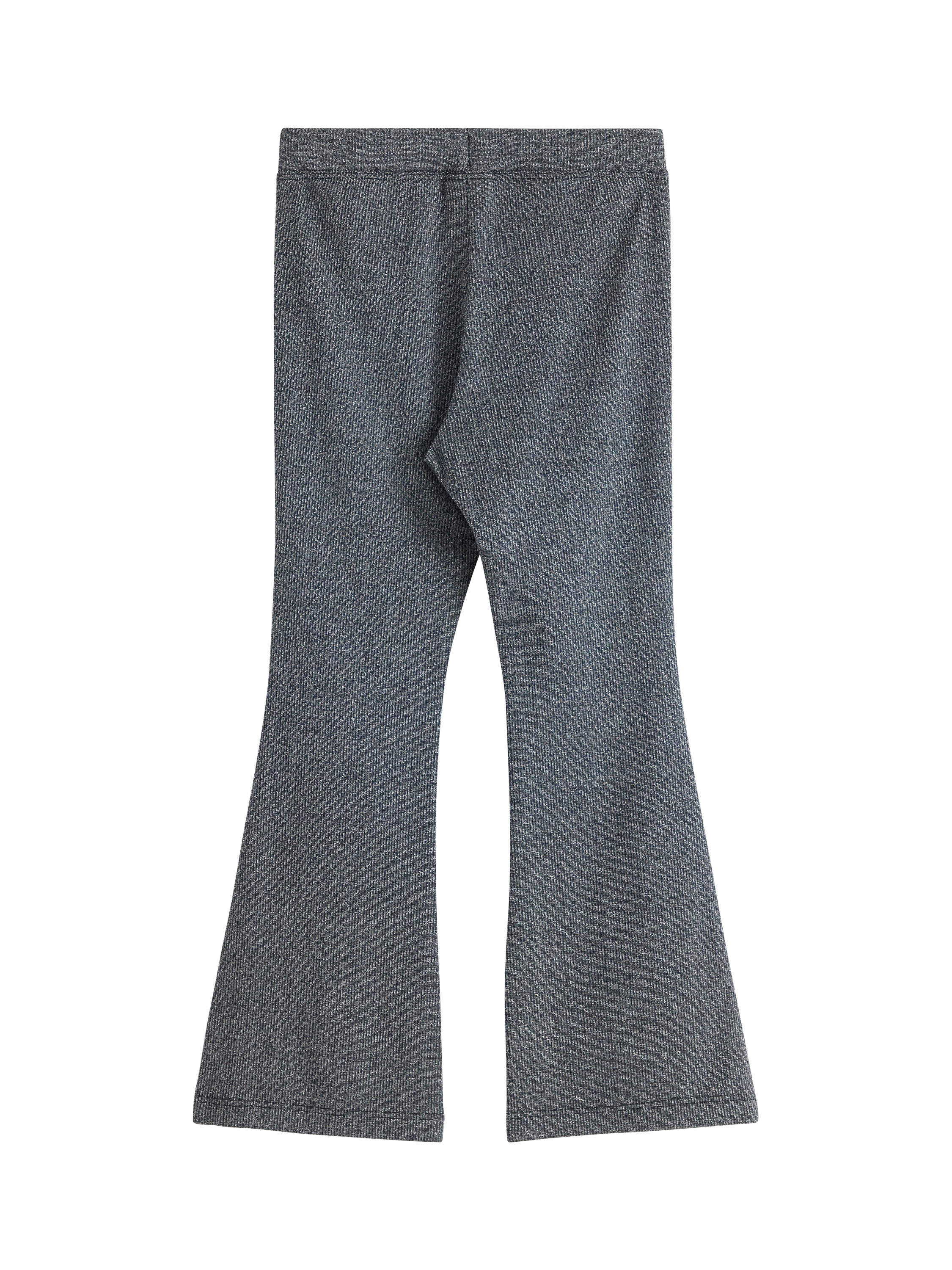 Product image 2 of 3, which shows Lindex Kids' Flared Stretch Trousers, Black, 8-9 years