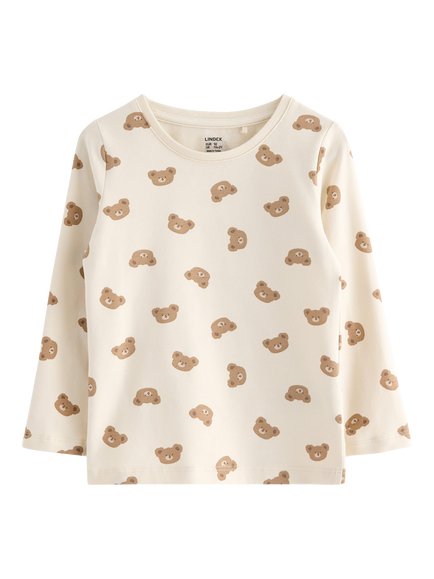Lindex Baby Teddy Bear Jersey Top, Light Beige, Light Beige