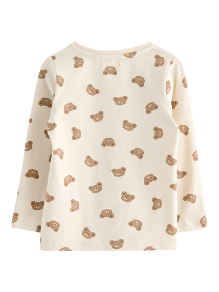Lindex Baby Teddy Bear Jersey Top, Light Beige - view 2, Light Beige