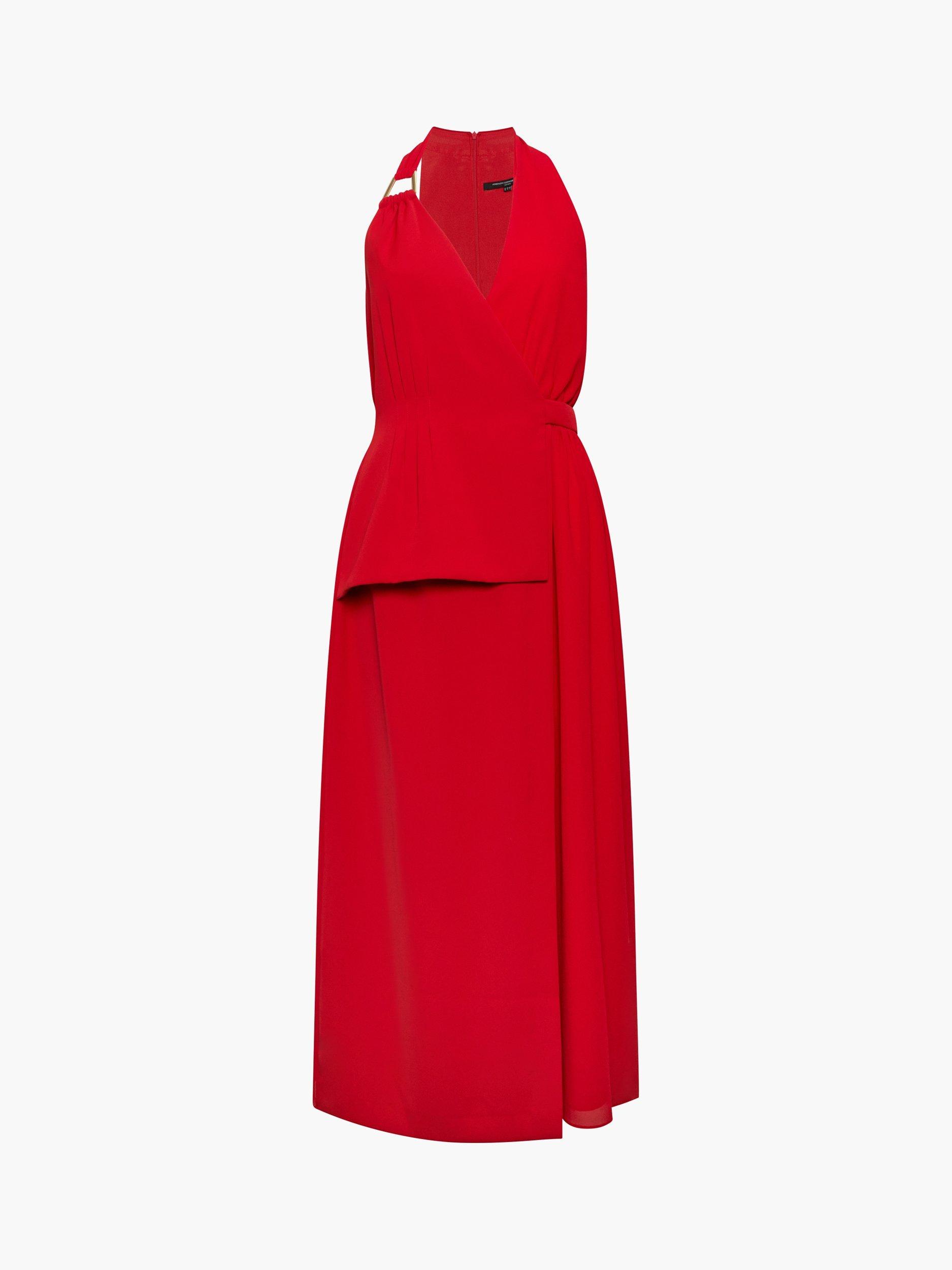 Product image 6 of 6, which shows French Connection Vinnie Eden Tailored Dress, Lipstick Red, 6