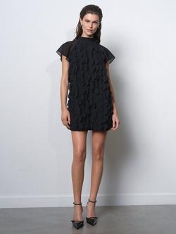French Connection Diane Georgette Mini Dress, Black