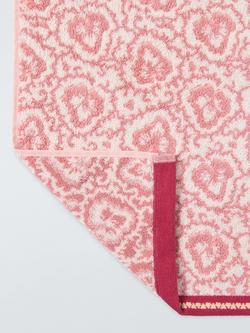 John Lewis x Sanderson Frisk Cotton Towels - view 2, Avocado Pink